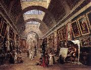 ROBERT, Hubert Design for the Grande Galerie in the Louvre QAF oil